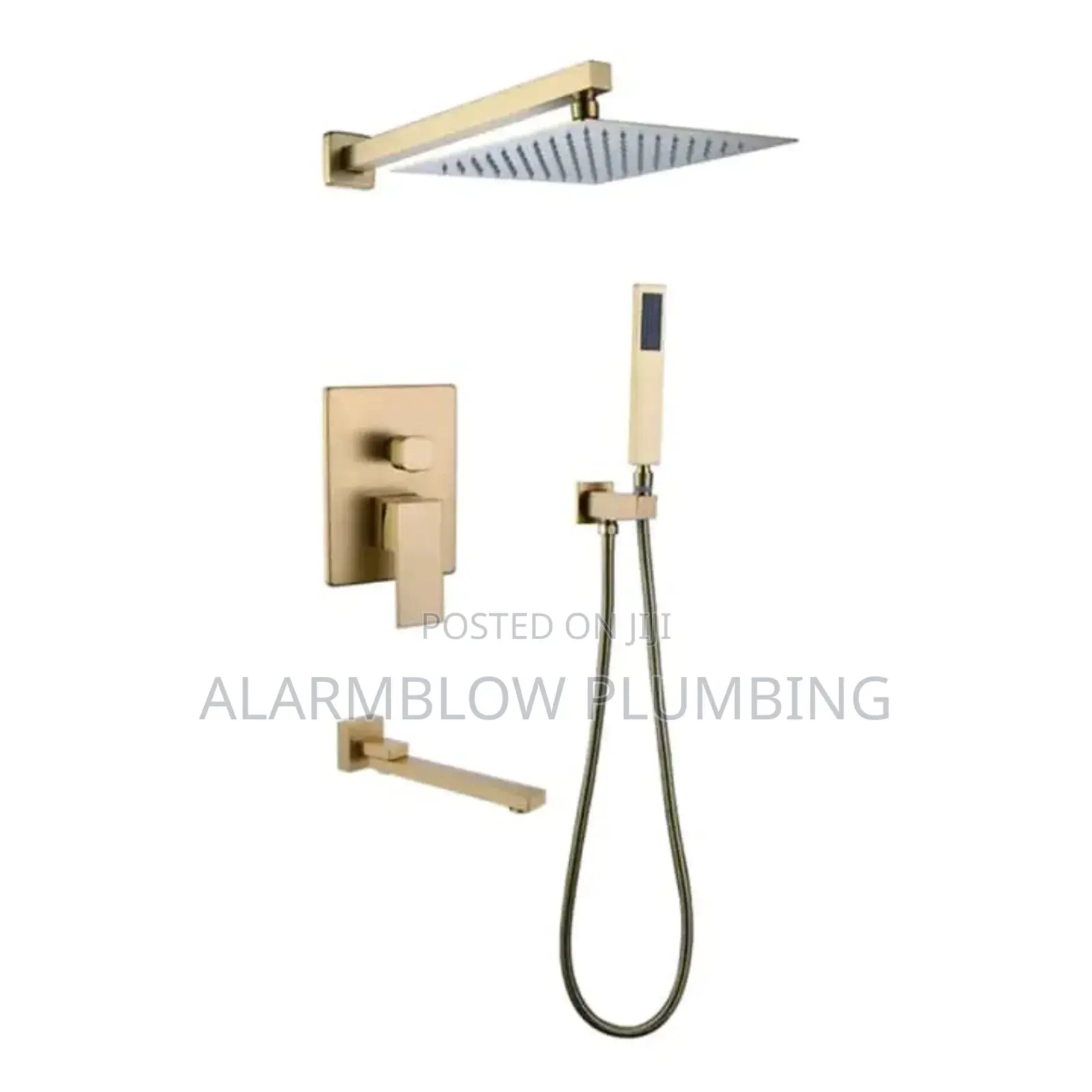5 Way Gold Concealed (Conduit) Shower Mixer