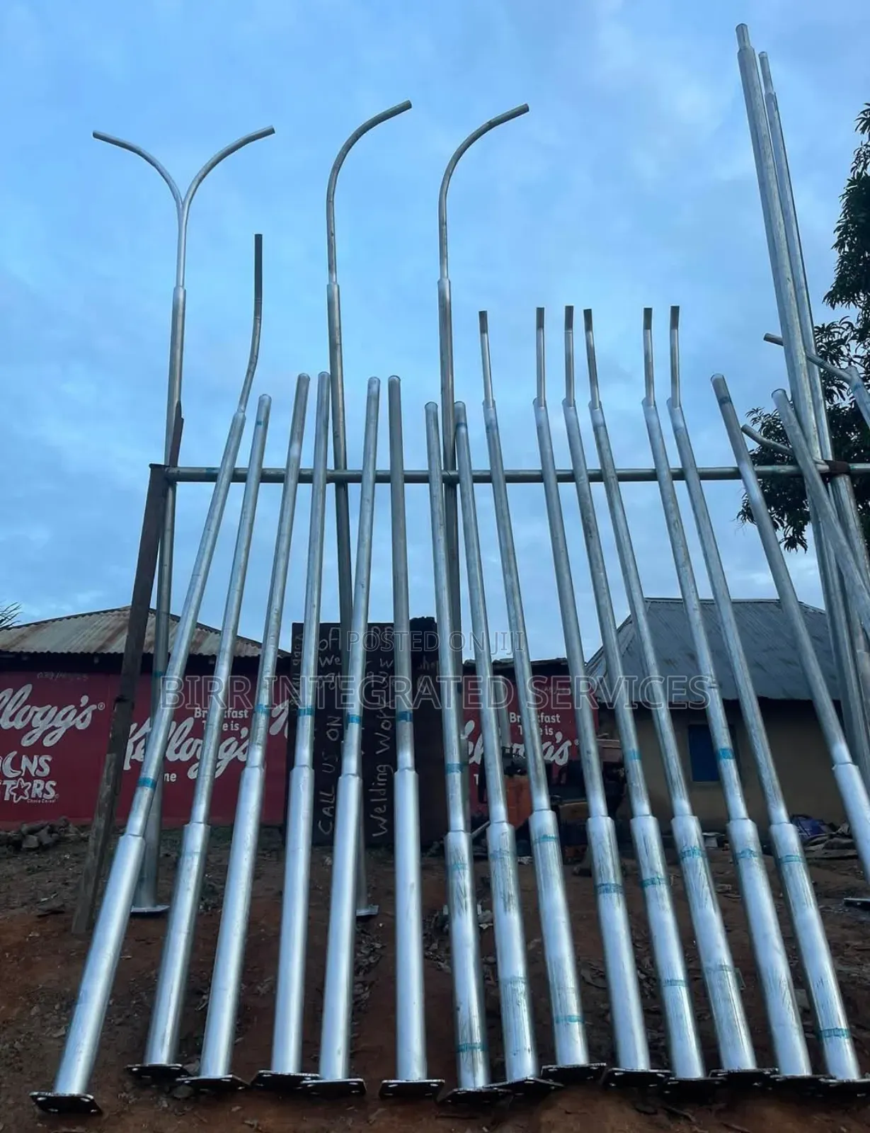 Solar Streetlight Galvanized Poles