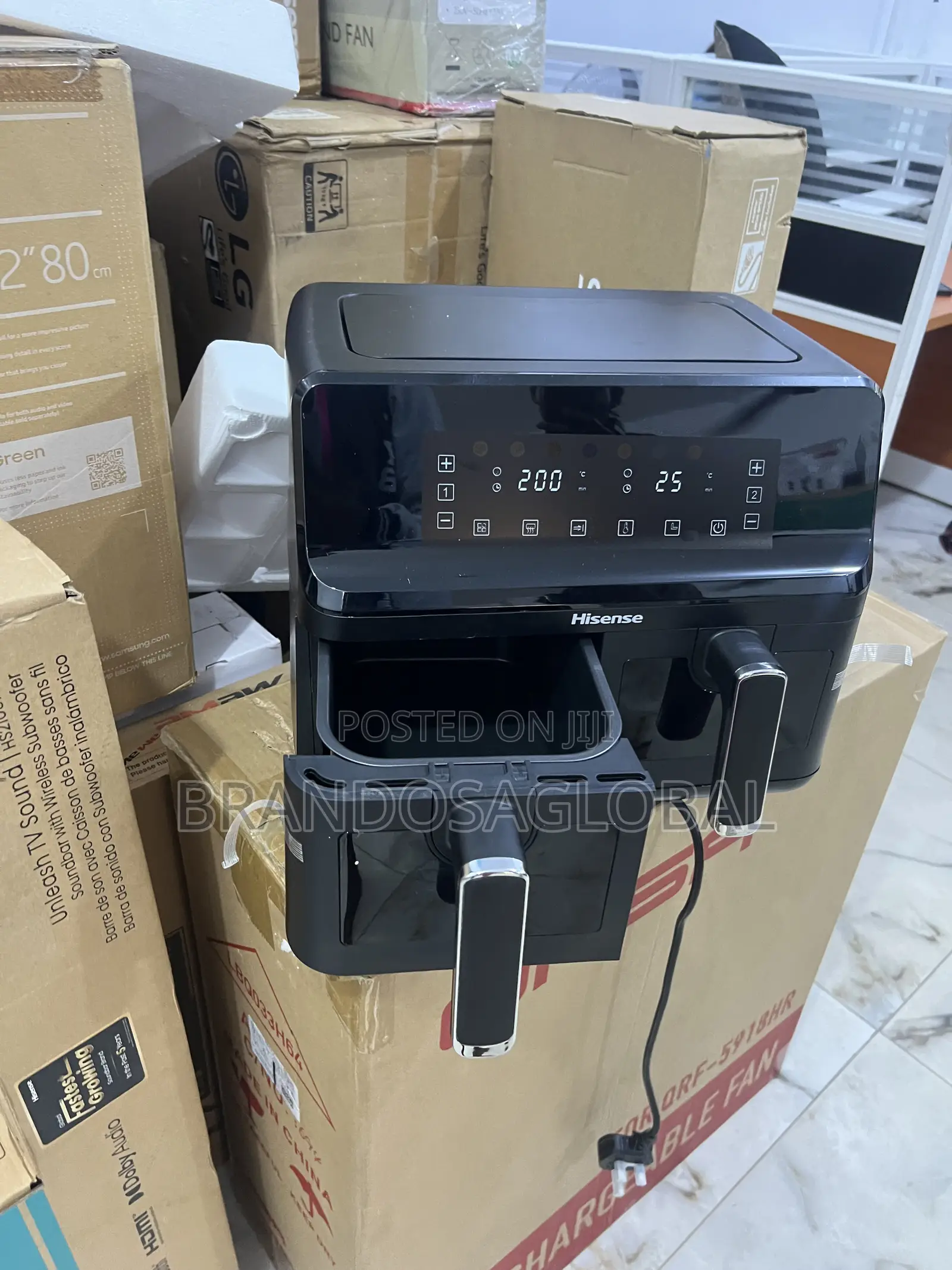 Hisense 8l Dual Zone Fryer – Adjustable Dual Control