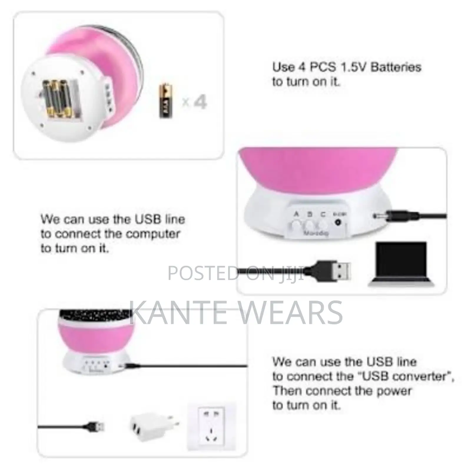 Star Master 360 Degree Dream Rotating Projection Lamp