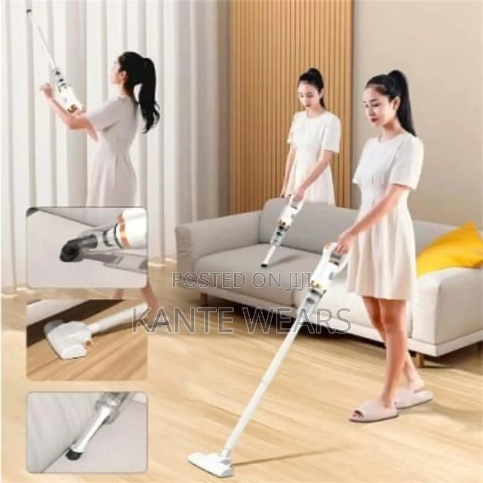 Rechargeable Floor Tiles Vacuum Cleaner - 120w-White