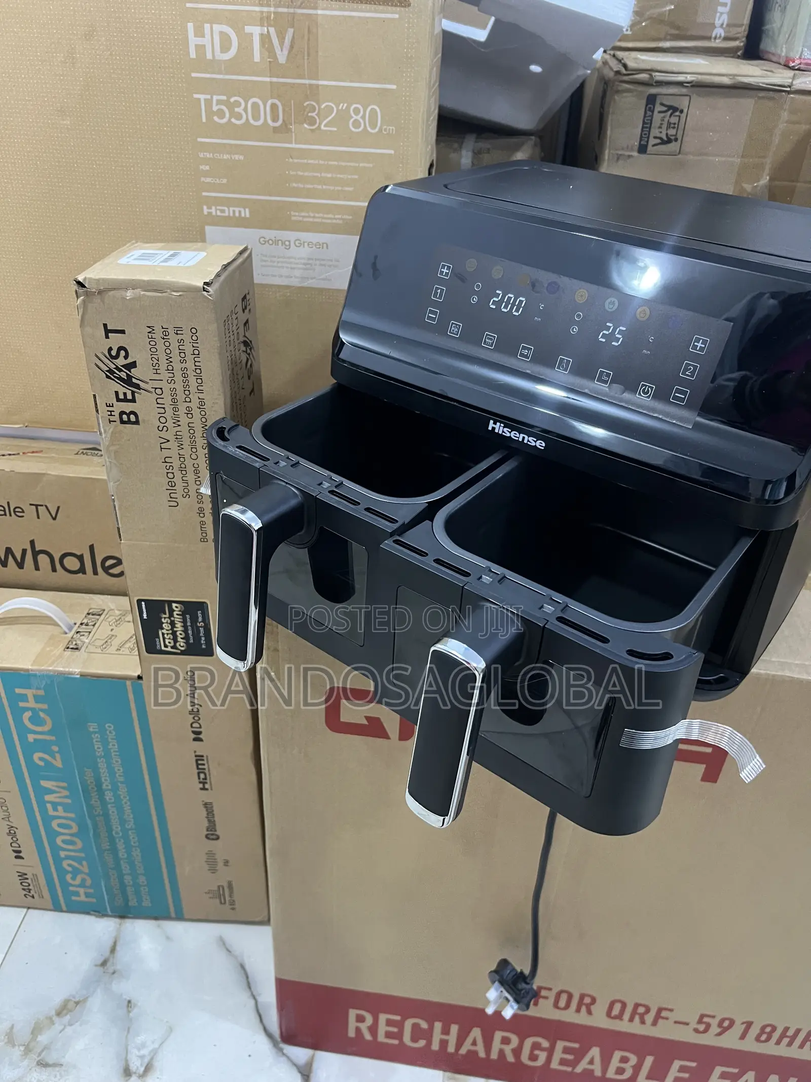 Hisense 8l Dual Zone Fryer – Easy Maintenance Appliance