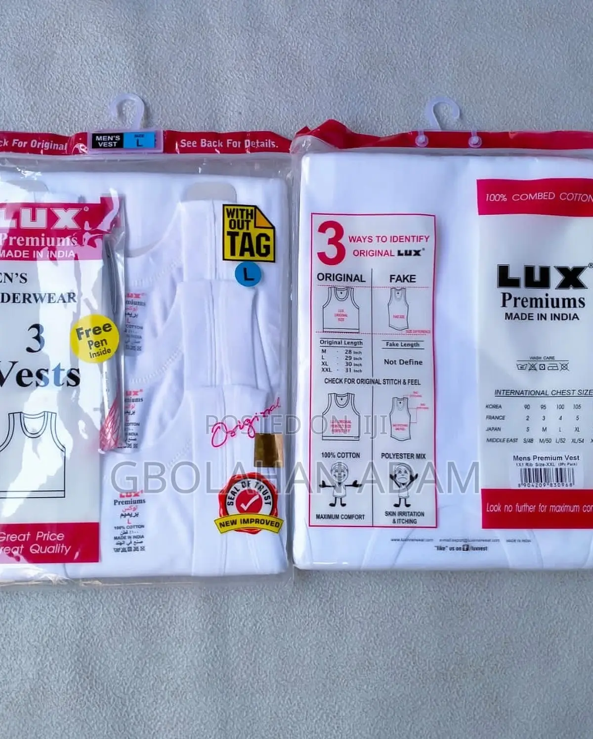 3in1 Quality Men Singlet