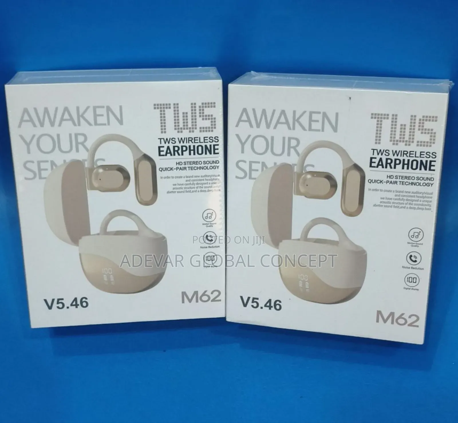 High Quality M62 TWS Wireless Earphone Bluetooth Bone Conduction