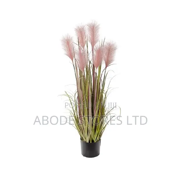 120cm Potted Artificial Plant Pink Pampas Grass With Pink Tip
