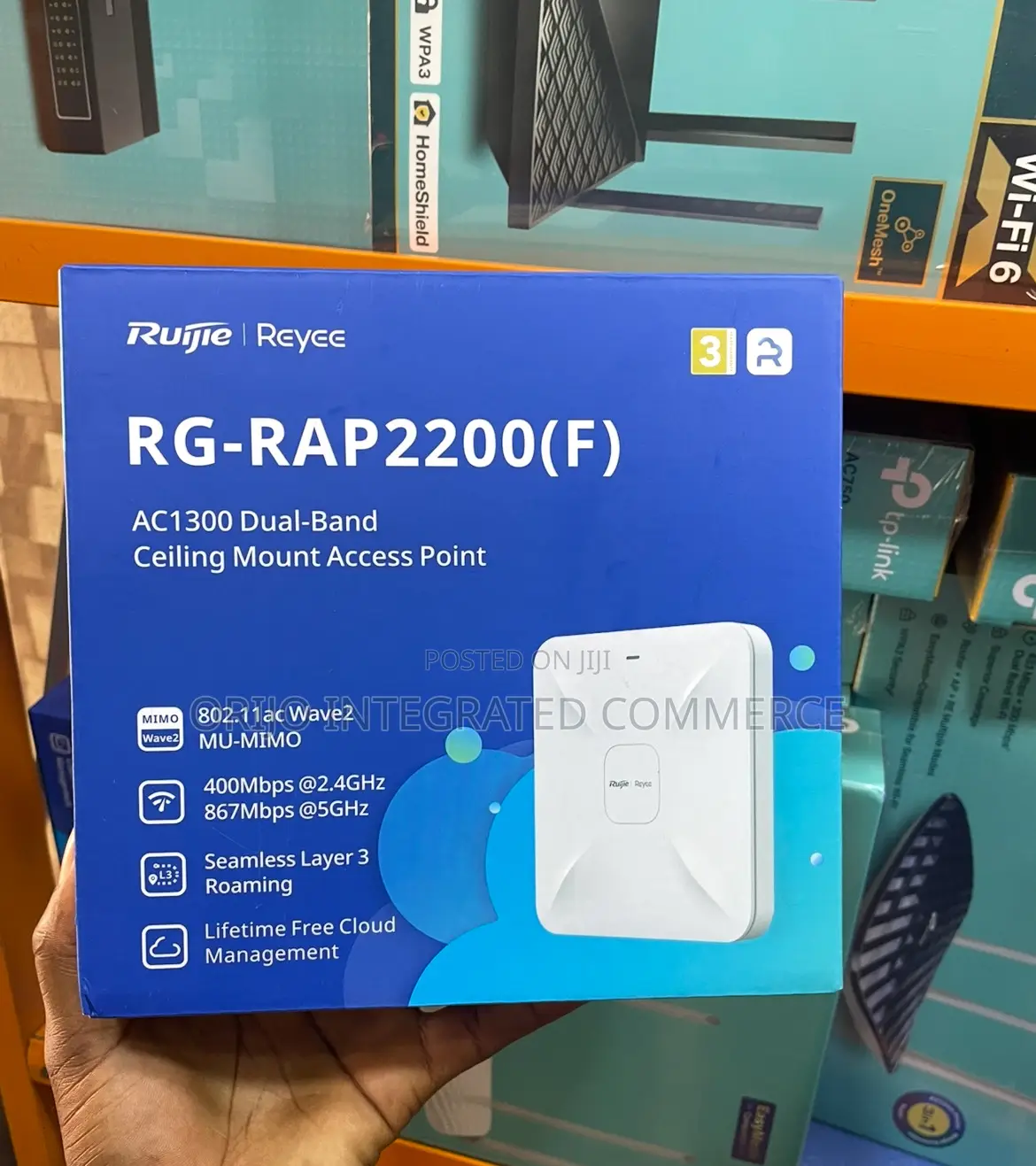 Ruijei Rg- Rap2200(F) Ac1300 Dual-Band Ceiling Mount Access Point