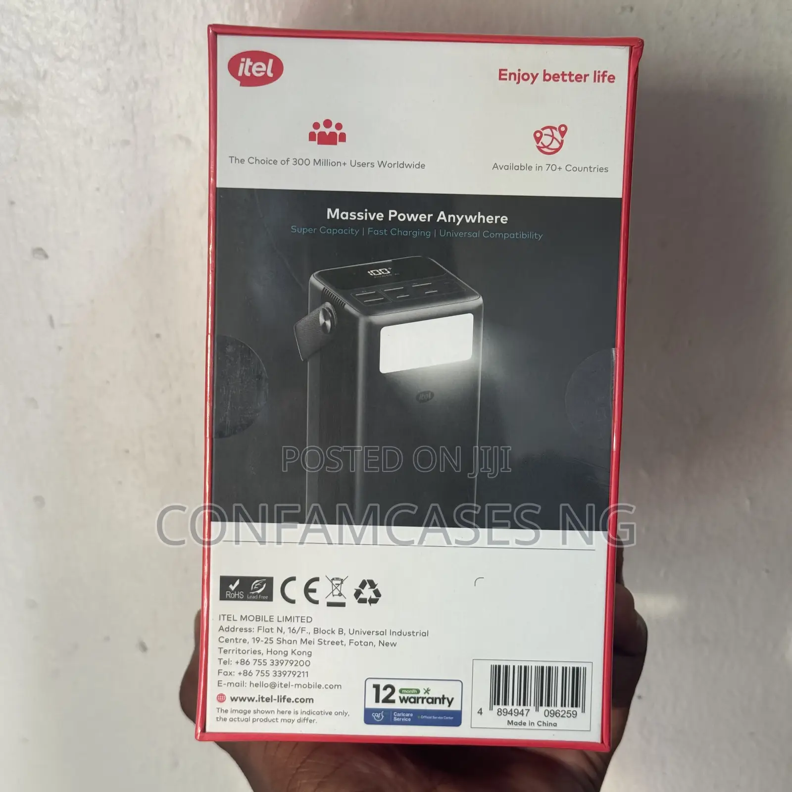 Itel Powerpulse Turbo 60000mah 65w Power Bank for Phone and Laptop