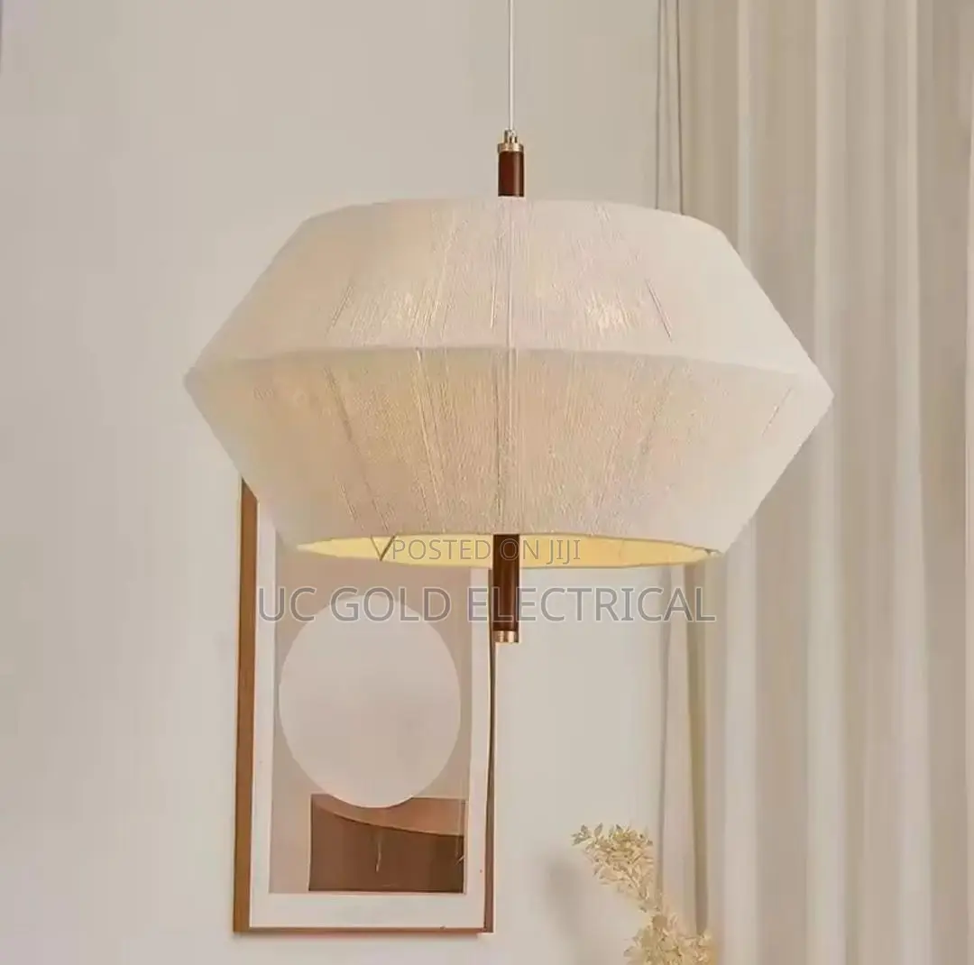 Japanese Cotton Thread Ceiling Chandelier Dining Room Bedroom Pendant