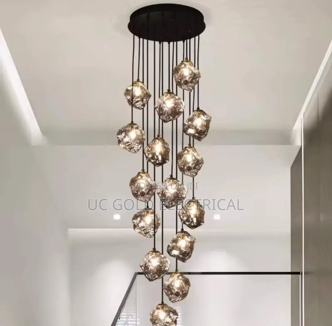 Modern Staircase Led Chandeliers Bedroom Living Room Ceiling Luxury