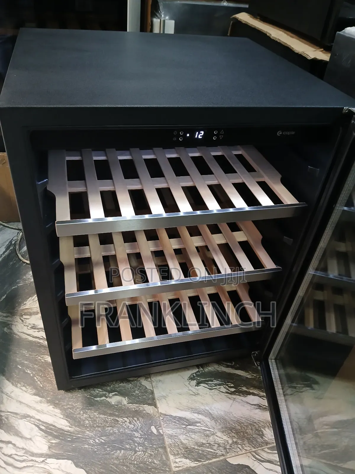 Caple Silver Frame Built-in Wine Chiller
