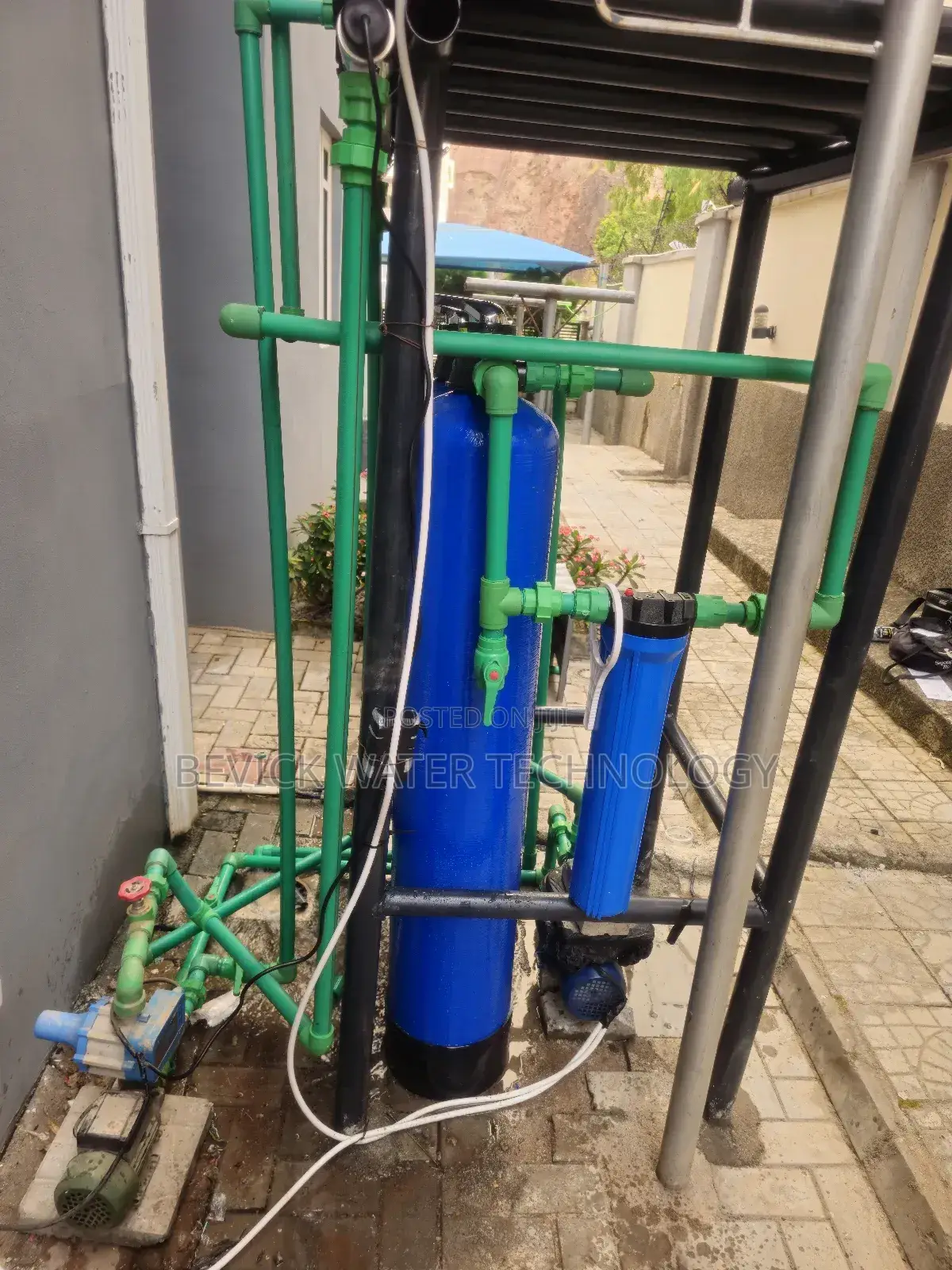 Industrial Water Treatment Setup (Installation + Connection)