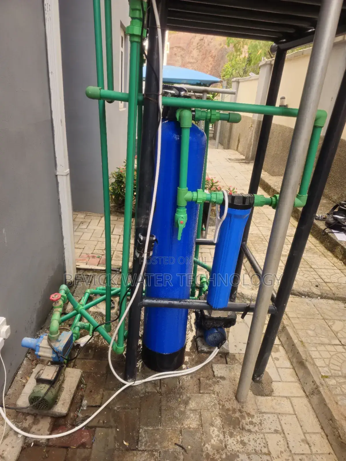 Industrial Water Treatment Setup (Installation + Connection)