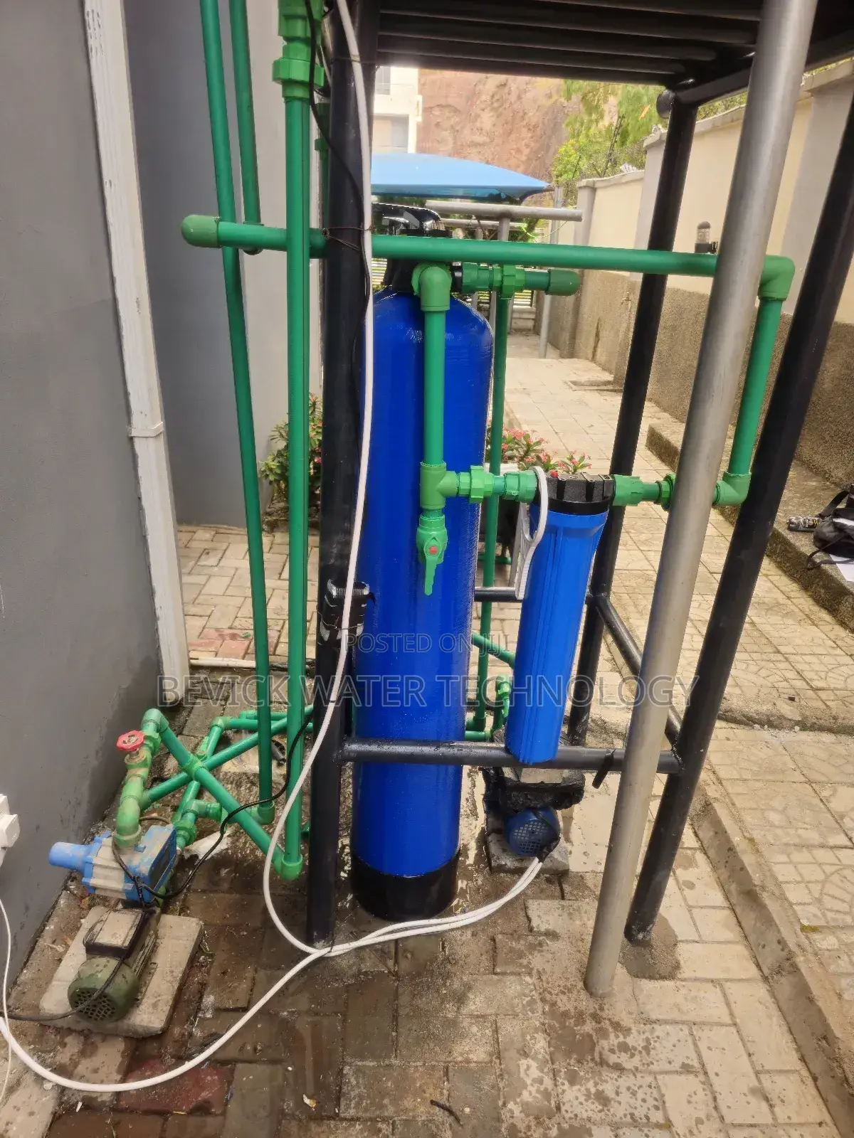 Industrial Water Treatment Setup (Installation + Connection)