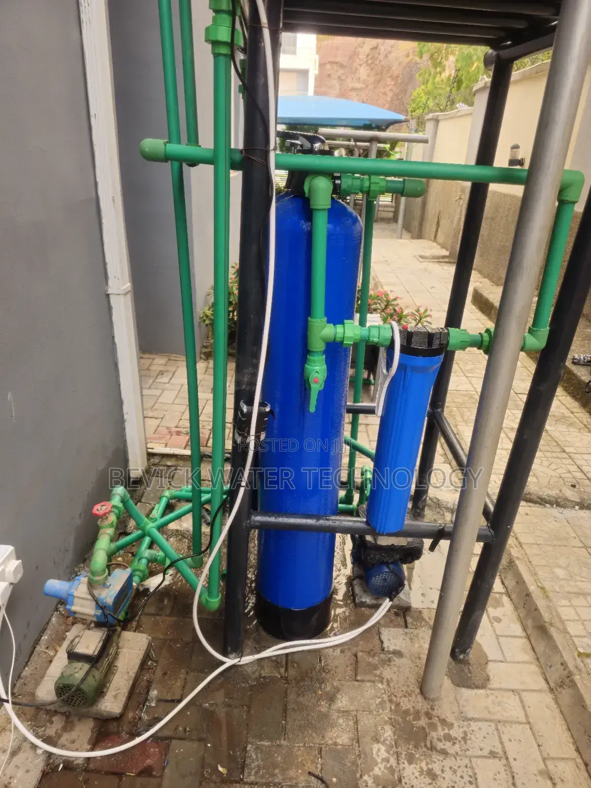 Industrial Water Treatment Setup (Installation + Connection)