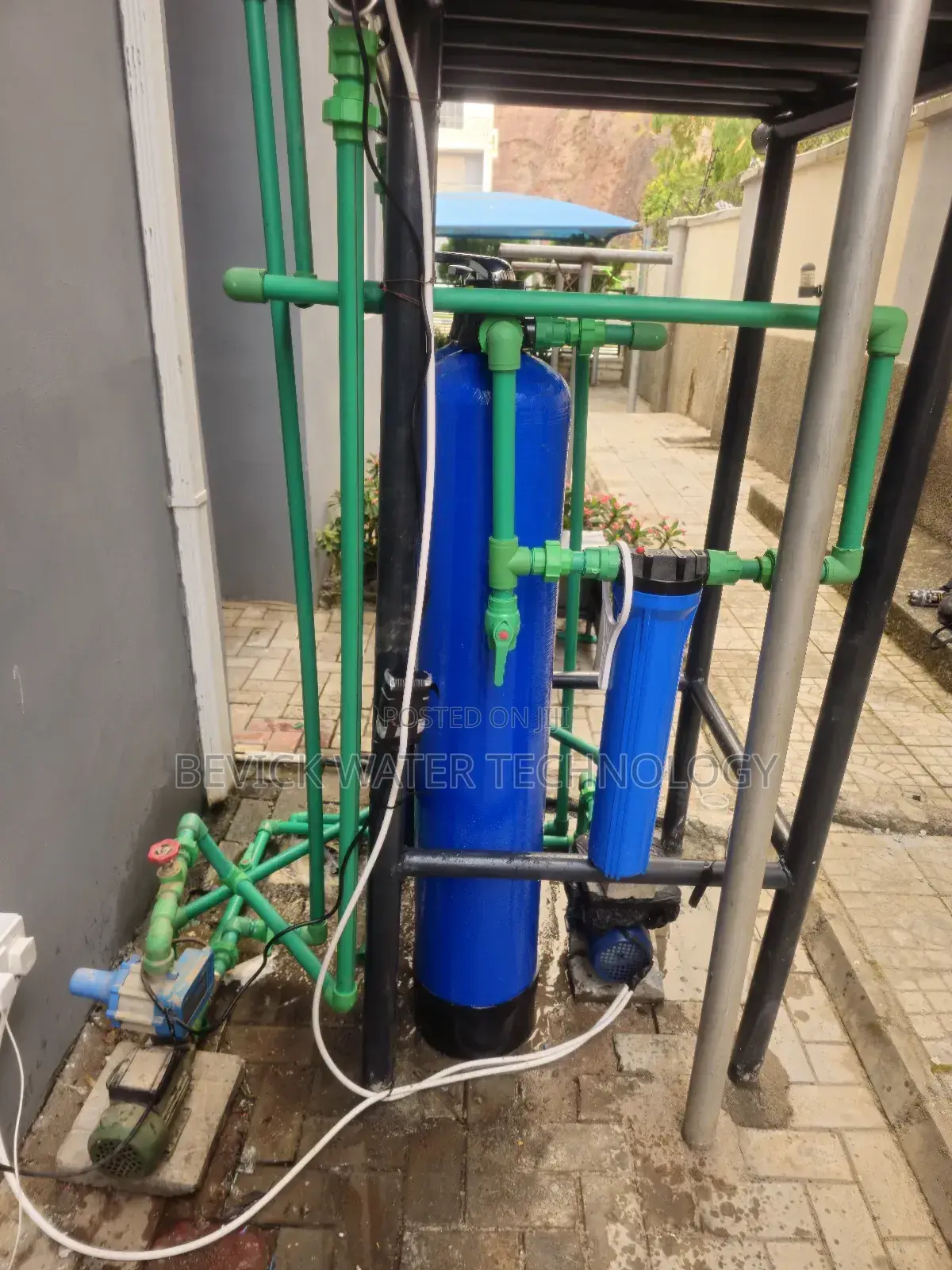 Industrial Water Treatment Setup (Installation + Connection)