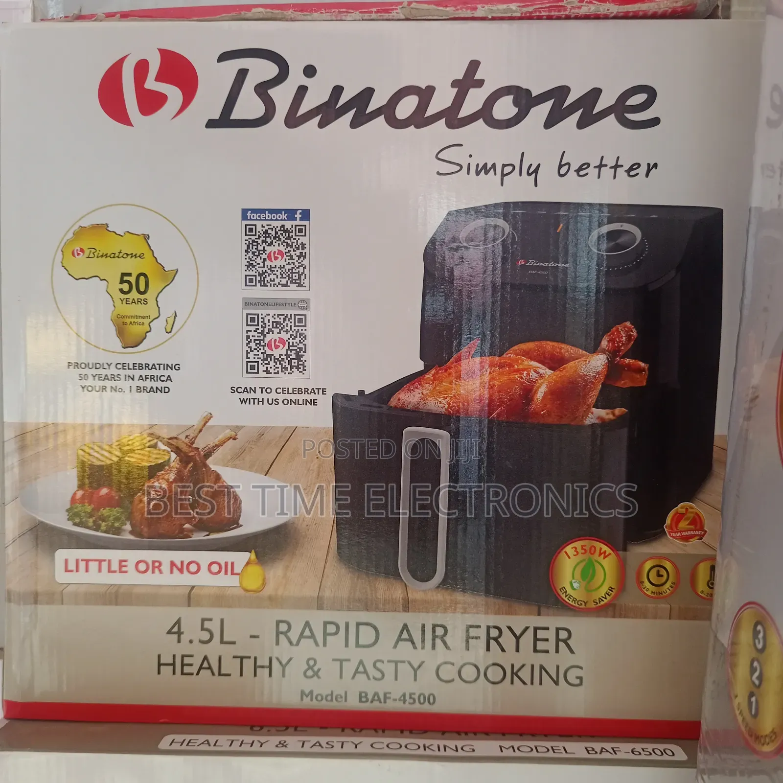 Original Binatone 4.5l Rapid Air Fryer