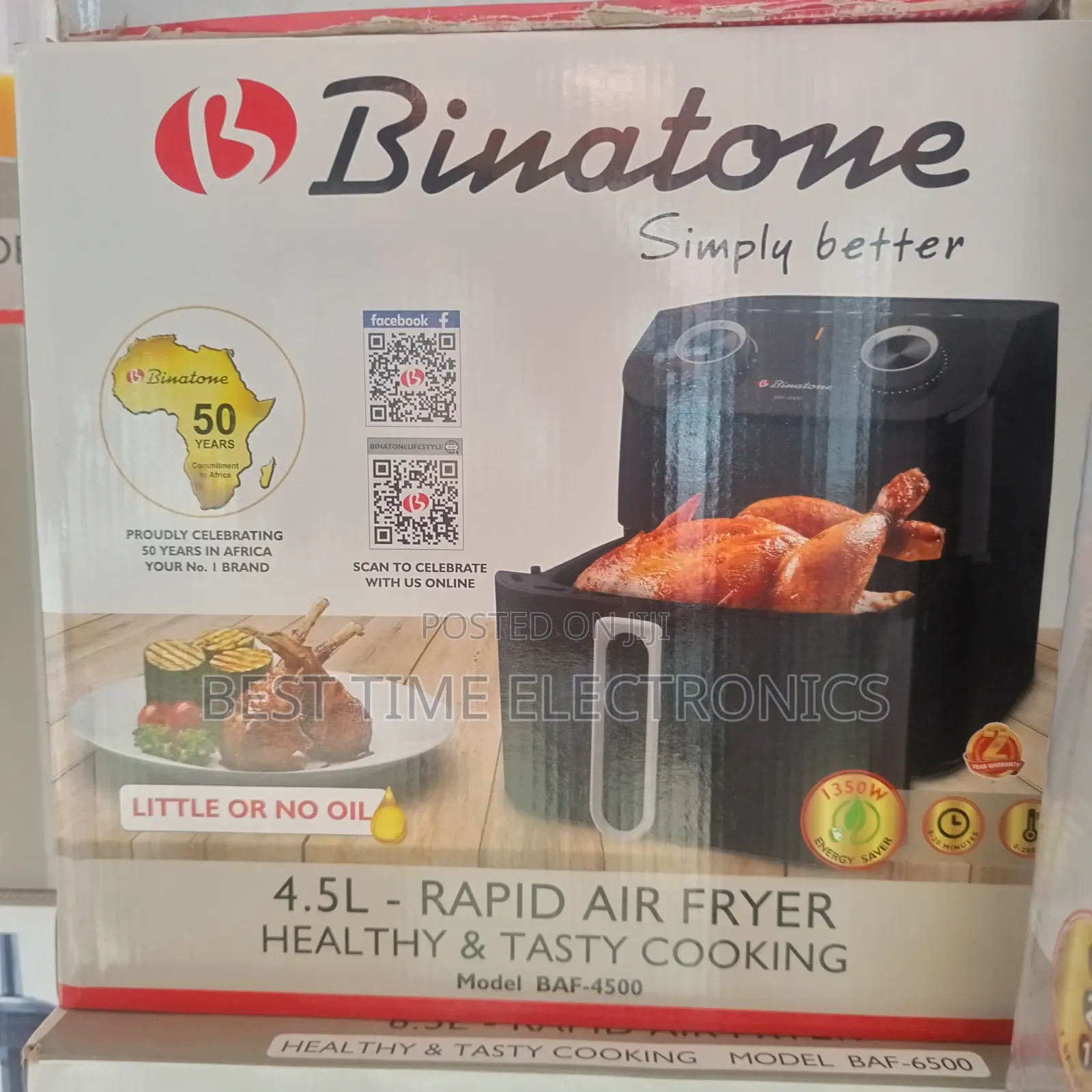Original Binatone 4.5l Rapid Air Fryer