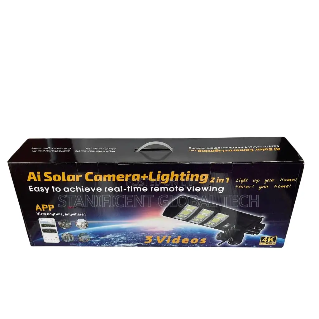 Skyvision 450watts Solar Street Light - Triple Screen Solar Camera