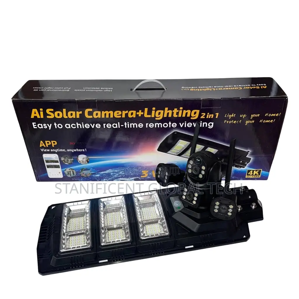Skyvision 450watts Solar Street Light - Triple Screen Solar Camera