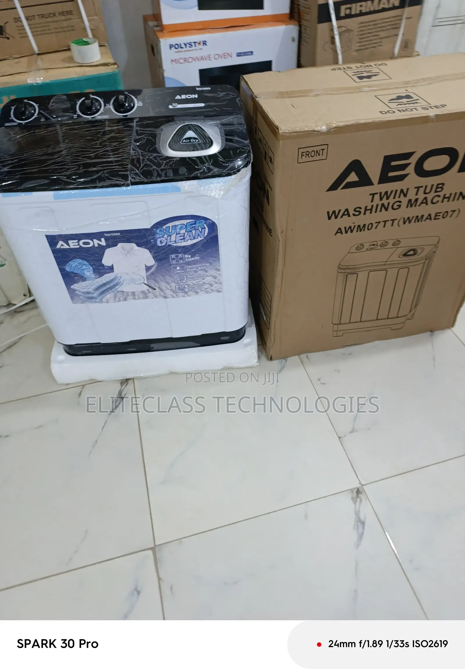 World-Class Aeon Twin Tub 7kg Washing Machine