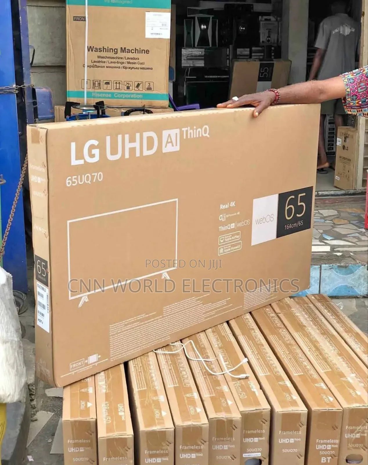 New Lg 65"Inch Smart Tv 4k Flameless Netflix Youtube Bluetooth 2years