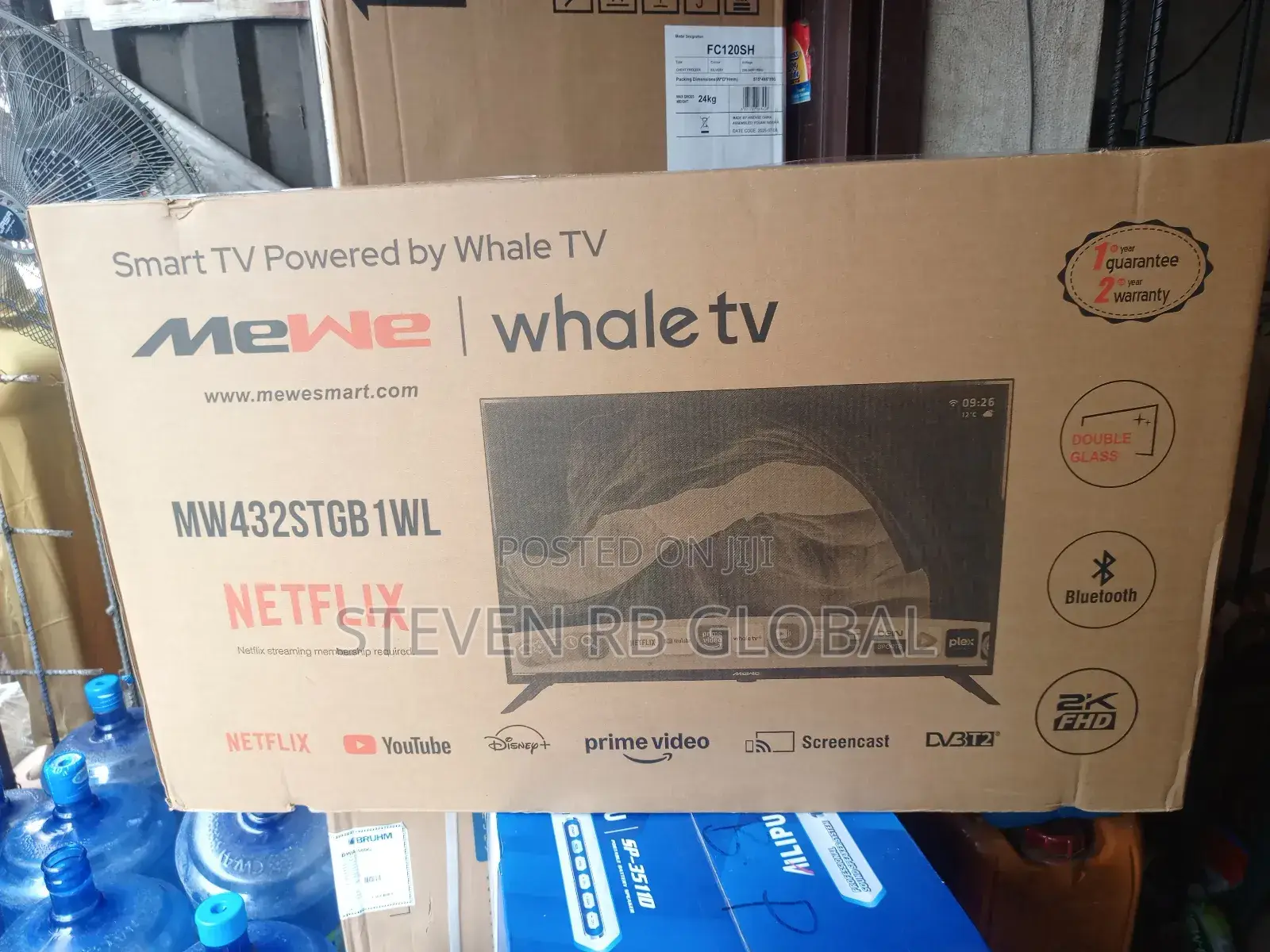 Mewe 43′′ FHD Smart Tv (Double Glass) | Mw432stgb1wl