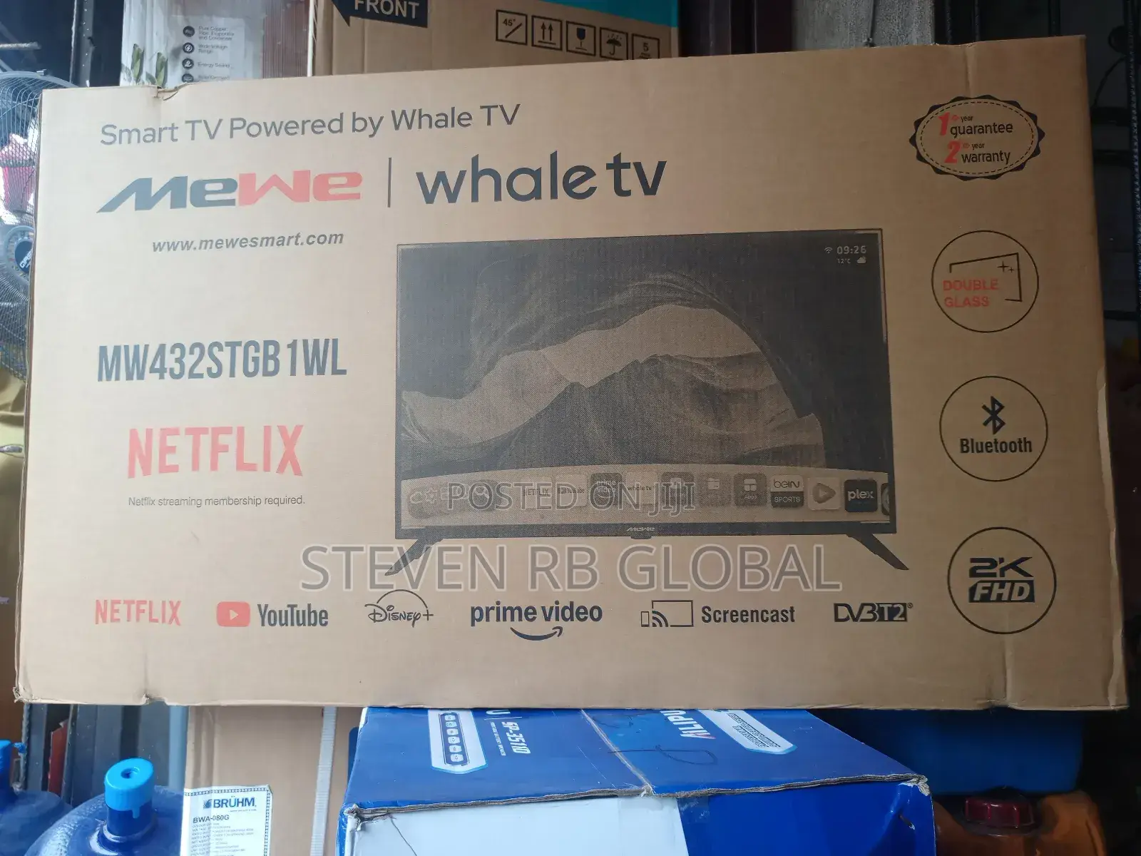 Mewe 43′′ FHD Smart Tv (Double Glass) | Mw432stgb1wl