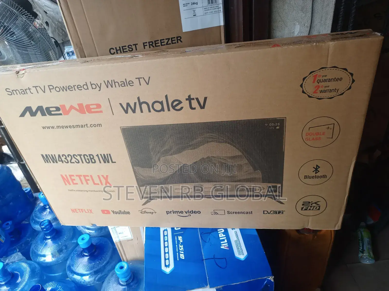 Mewe 43′′ FHD Smart Tv (Double Glass) | Mw432stgb1wl