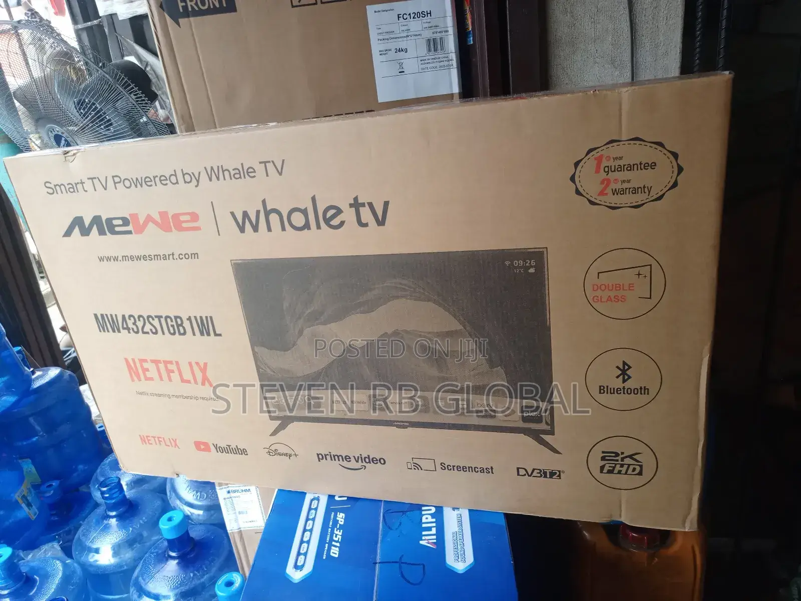 Mewe 43′′ FHD Smart Tv (Double Glass) | Mw432stgb1wl