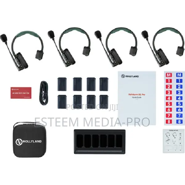 Hollyland Solidcom Se 1.9ghz 4s 4-Person Full-Duplex Intercom System