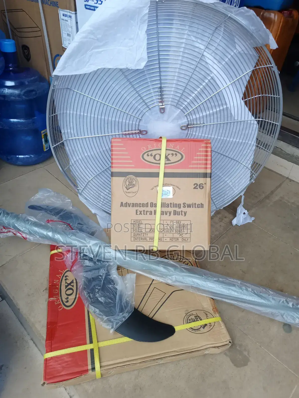 Ox 26 Inches Industrial Standing Fan