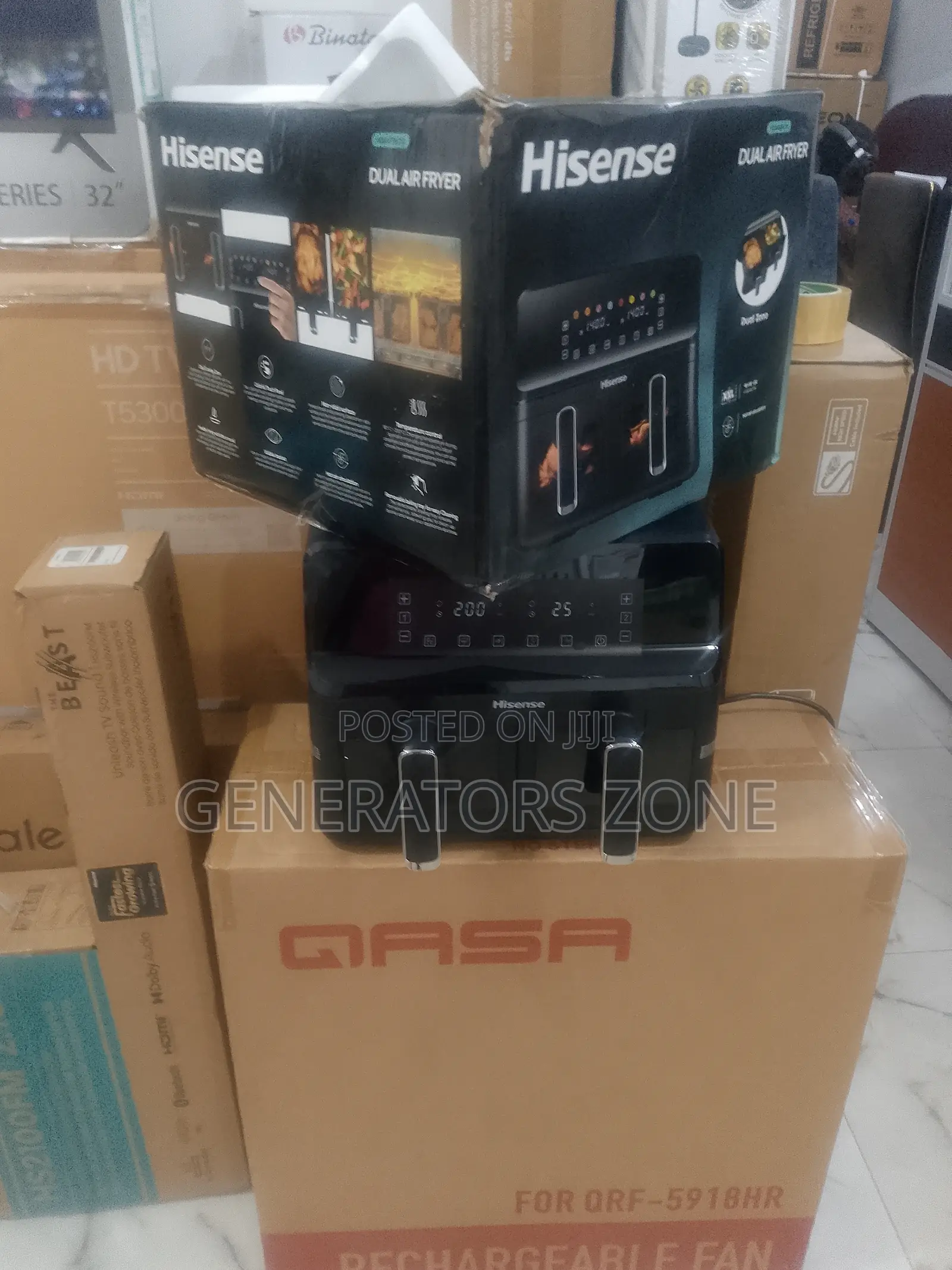 Hisense 8l Two Basket Air Fryer H08afbk2s1