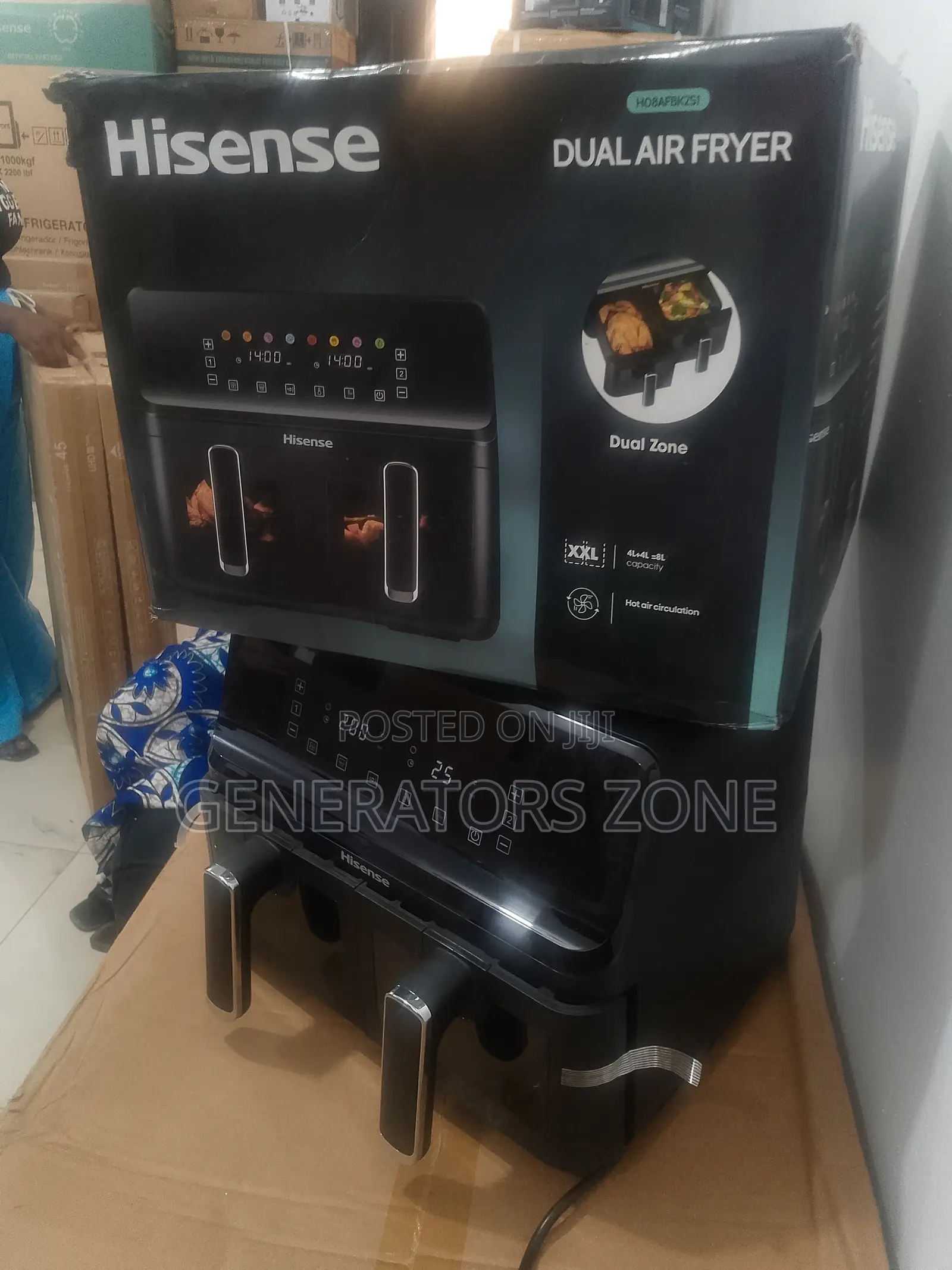 Hisense H08afbk2s1 8l Dual Mode Air Fryer