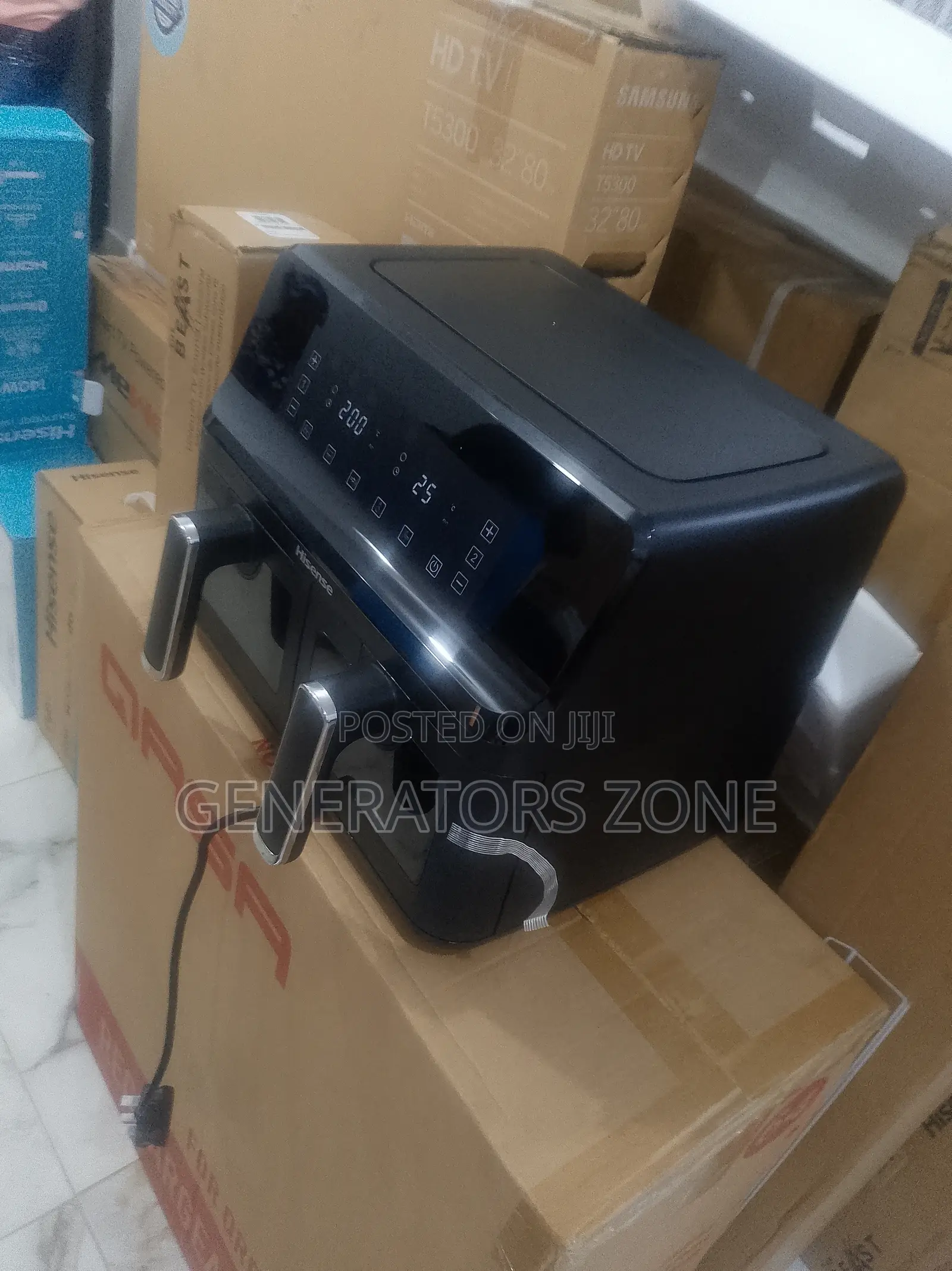 Hisense H08afbk2s1 8l Twin Chamber Air Fryer