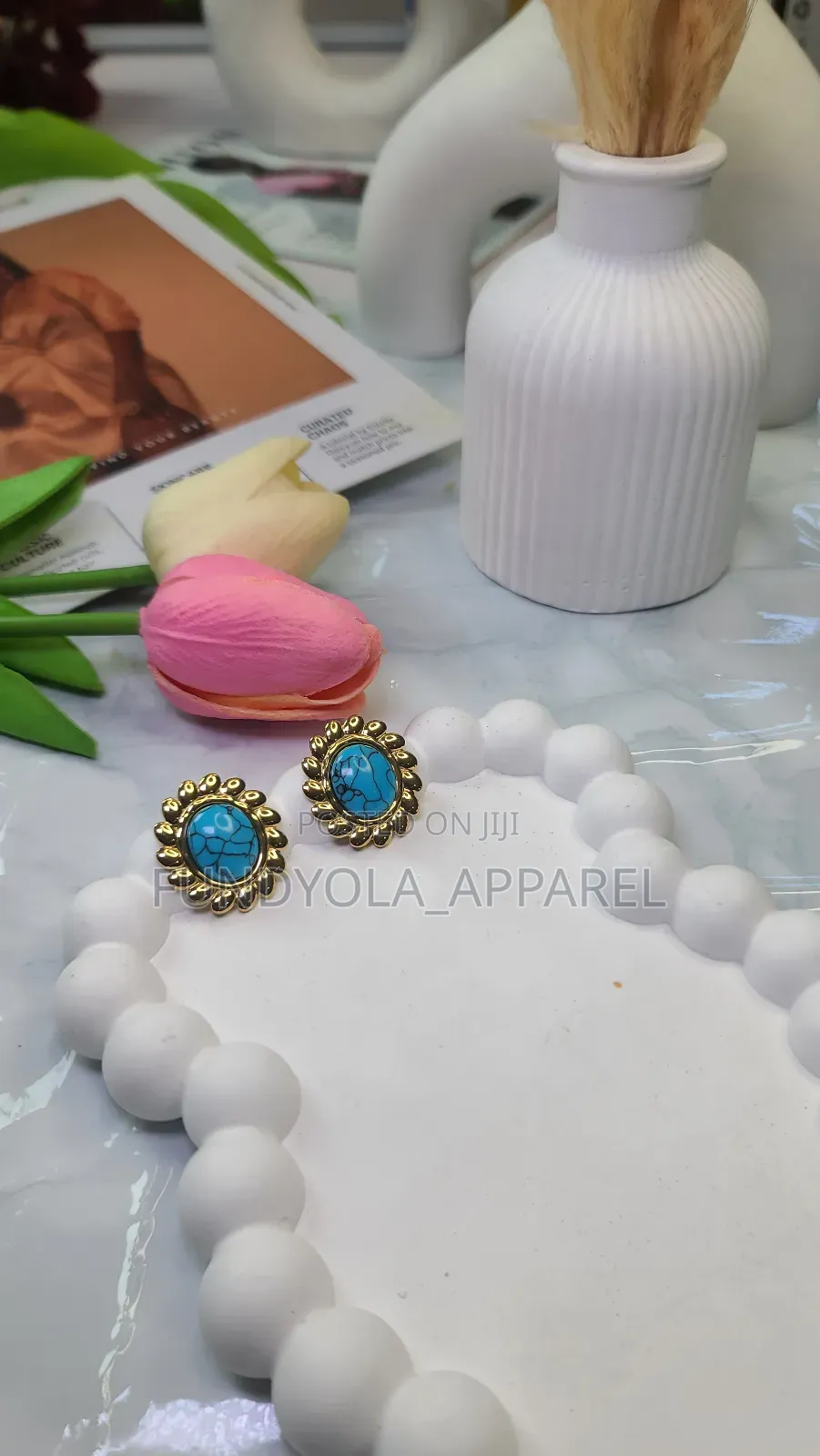 A Blue Pearl Earrings