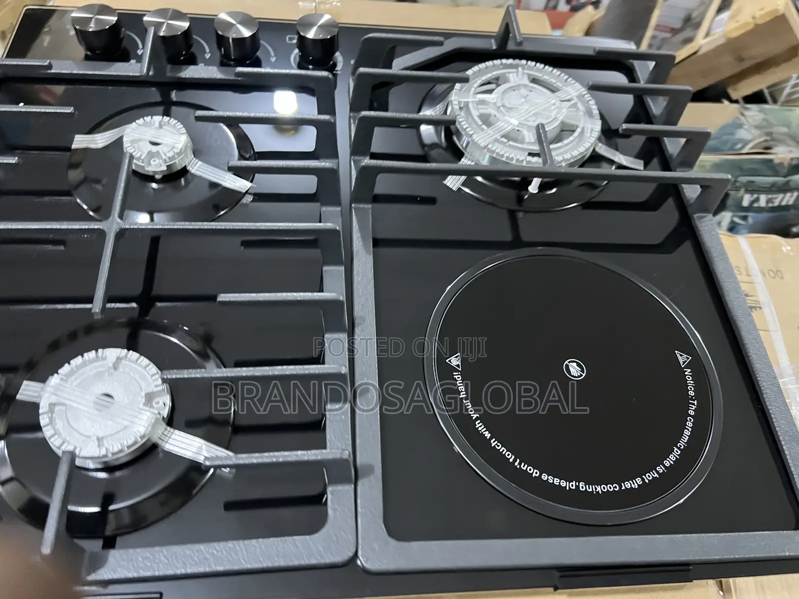 Polystar 3+1 Built-in Gas Hob – Compact Powerful Pv-Gt60g3h