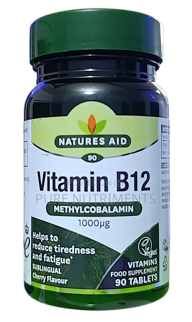 Natures Aid Vitamin B12 1000μg – Energy Nerve Support (90 Tabs)