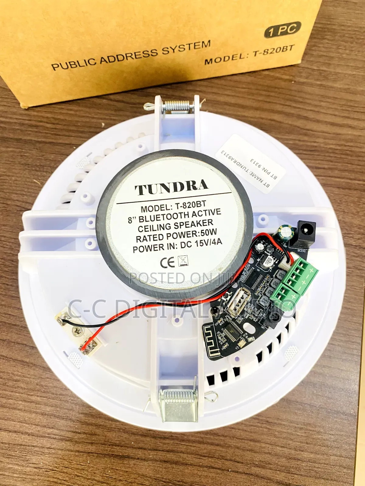 Single Tundra Bluetooth Ceiling Speaker