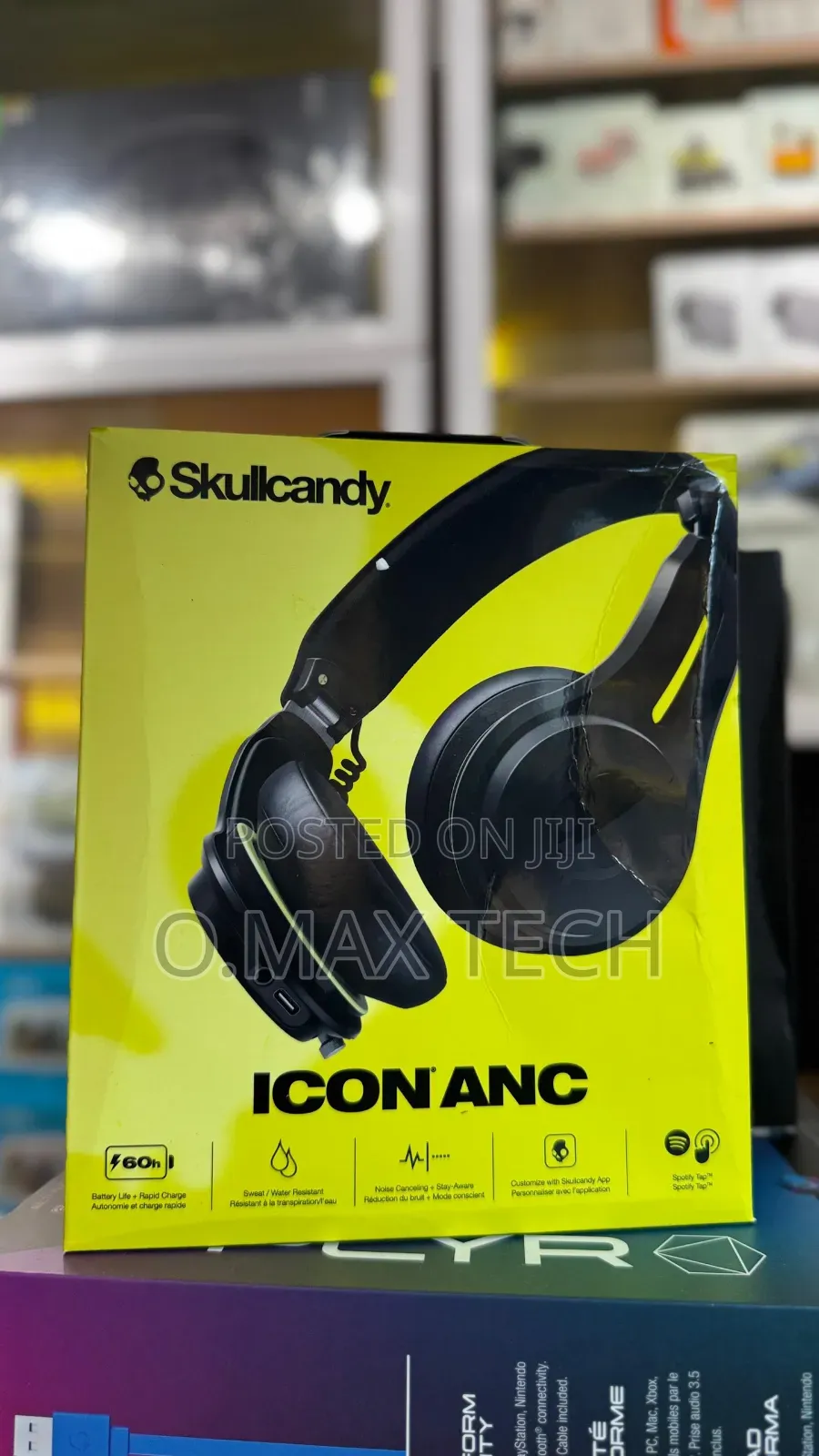 Skullcandy Icon Anc Wireless On-ear Bluetooth Headphones,Anc, 60 Hours