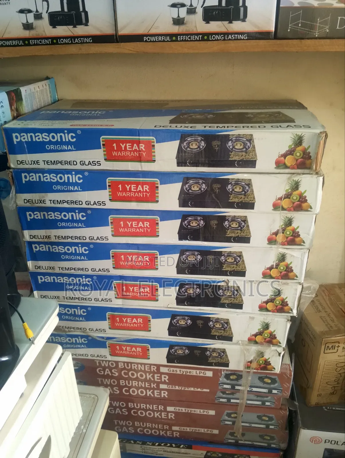 Brand New Panasonic Deluxe Glass Table Gas Double Face