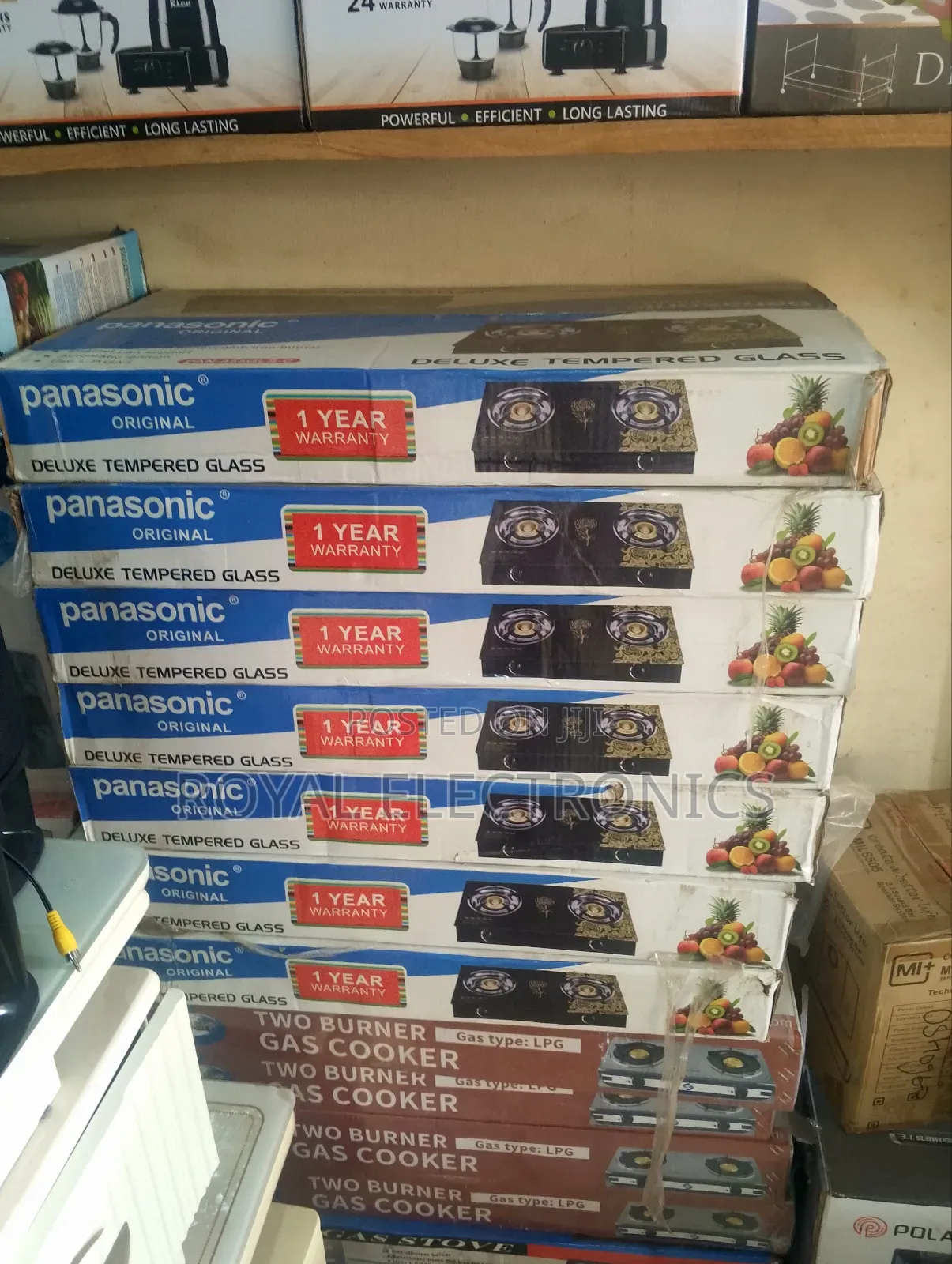 Brand New Panasonic Deluxe Glass Table Gas