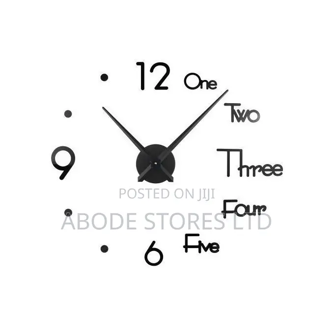 100cm Letter/Number Diy Wall Clock