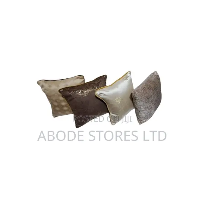 18 X 18 Inch Brown Themed Throw Pillow X 4