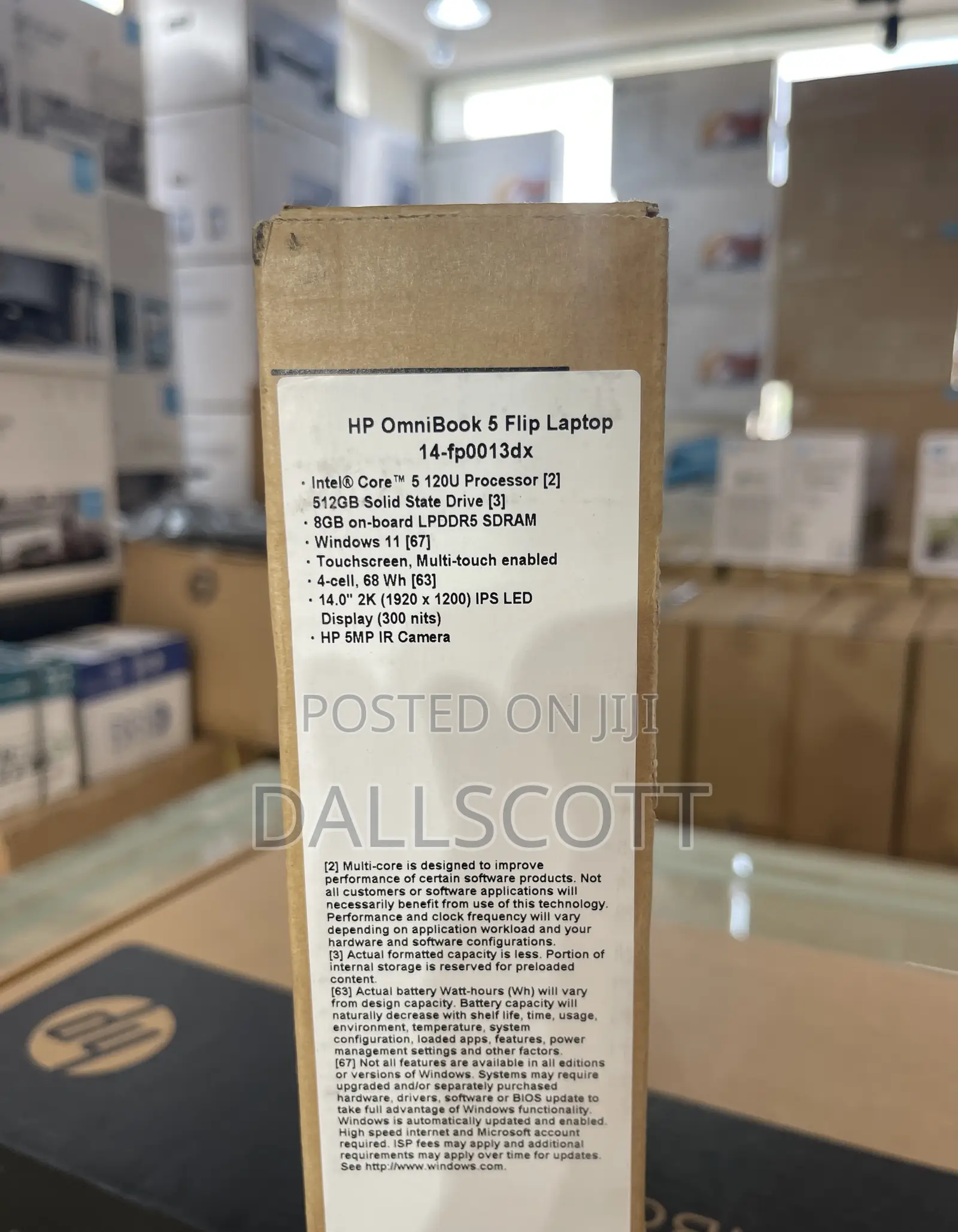 New Laptop HP OmniBook 5 Flip 8GB Intel Core i5 SSD 512GB