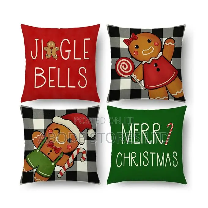18 X 18 Inch Christmas Themed Throw Pillow
