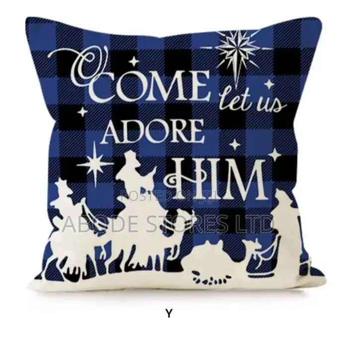 18 X 18 Inch Come Lets Adore Him Throw Pillow