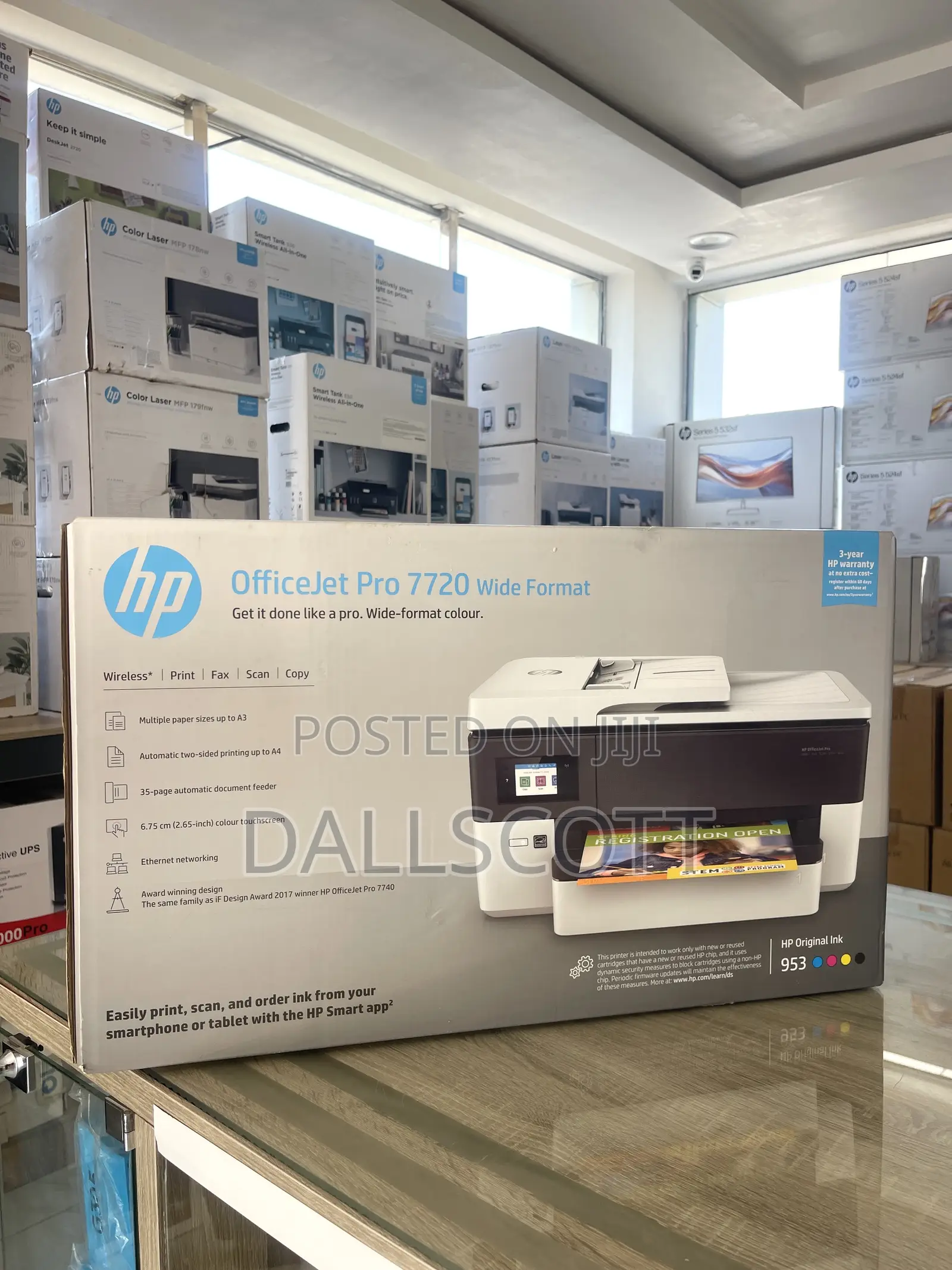 Hp Officejet Pro 7720 Wide Format All-in-One Printer