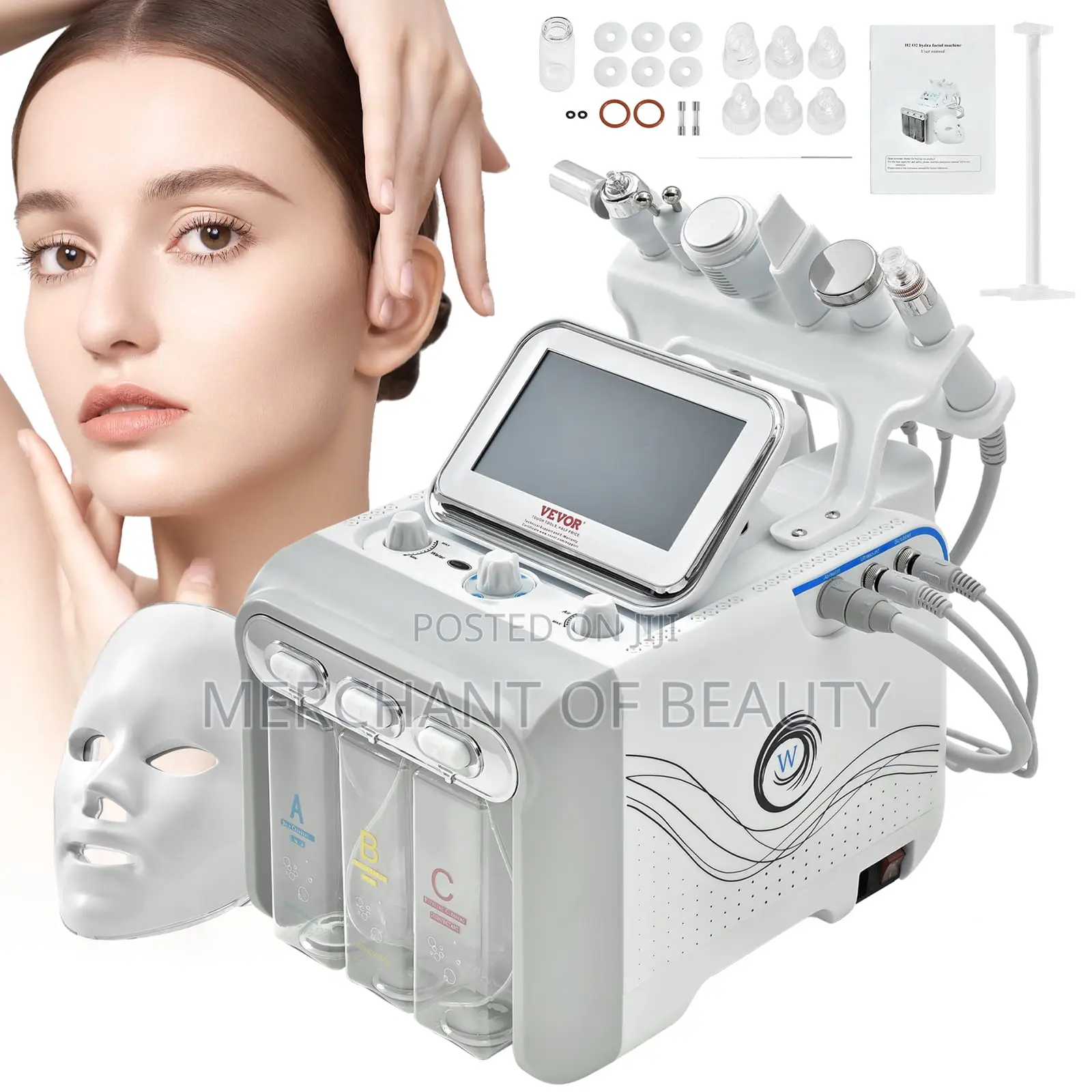 7-in-1 Hydra Facial Machine – Deep Cleansing Skin Rejuvenation