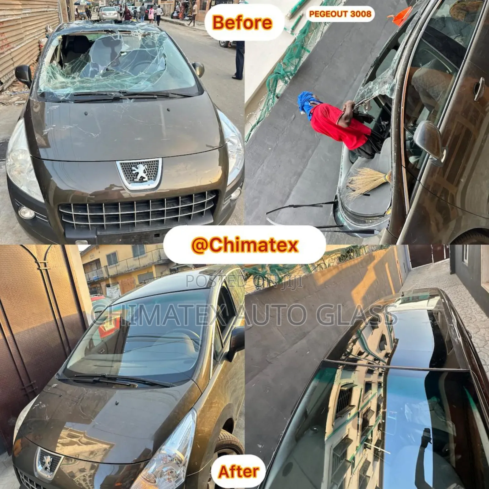 Peugeot 3008 2013 Windscreen Glass Available