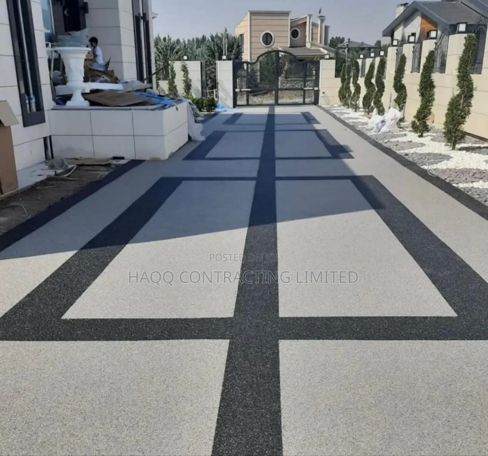 Epoxy and Natural Stone Floor Design